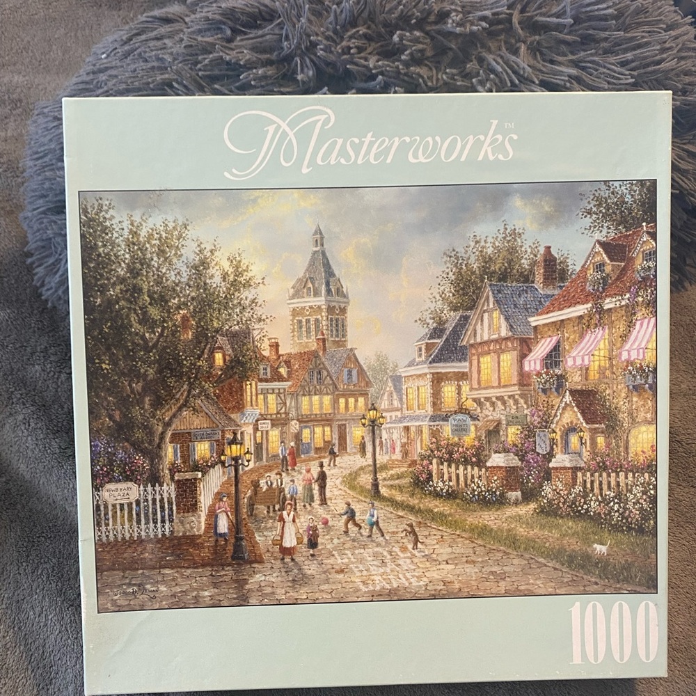 1000-Piece Puzzle - Charming Village Scene